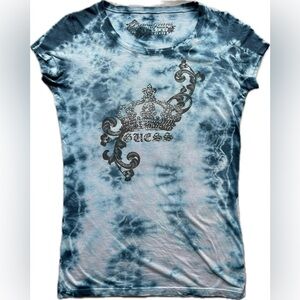Vintage Guess Blue Tie-Dye Tee